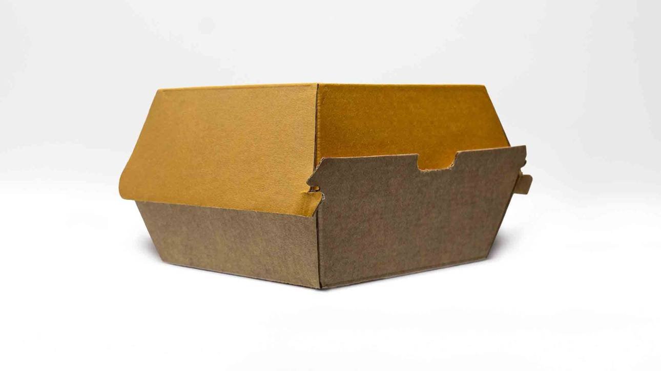 Corrugated Clamshell Burger Box